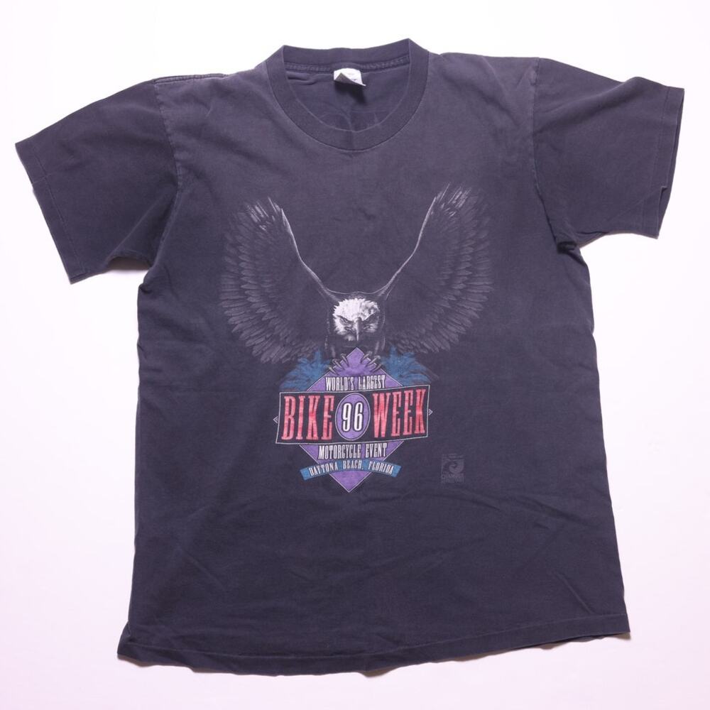 Vintage Harley Davidson Daytona Bike Week 1996 Tee Eagle Graphic L